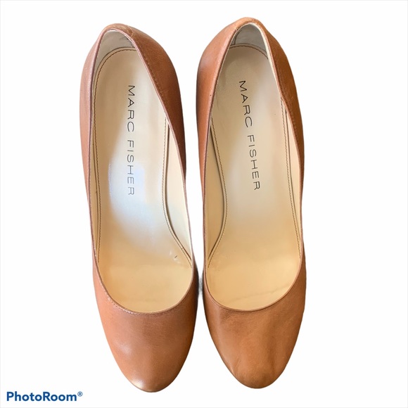 Marc Fisher Tan Platform Heels size 8.5 - Picture 2 of 5